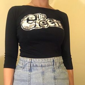 !FINAL SALE!  The Green Band 3/4 Sleeve Tee